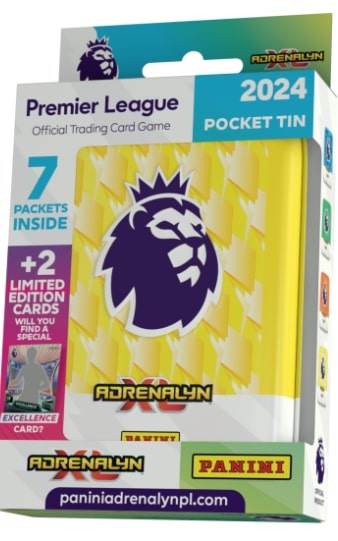 Premier League 2024 Adrenalyn XL Yellow Pocket Tin 